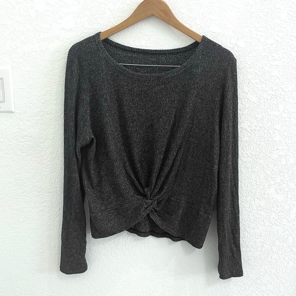 Gray Long Sleeve Tee